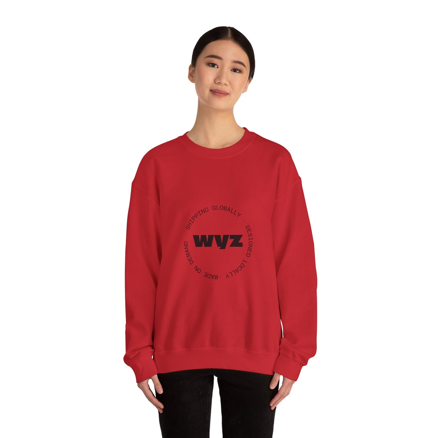 WVZ Circle Logo Sweatshirt – Minimalist Graphic Crewneck